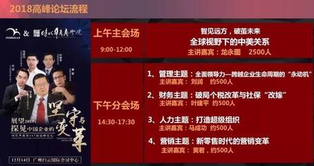 龙永图、刘润、黄若齐聚广州，3000人峰会12月14日盛大开幕！